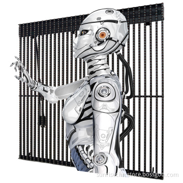 Outdoor High-Brightness P16 Transparent LED Video Wall Display for Building Glass Curtain